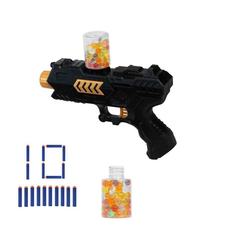 Toy Cloud 2 in 1 Force Blaster Toy Gun with Jelly Shots &10 Soft Foam Dart Bullet Shoot Indoor Game