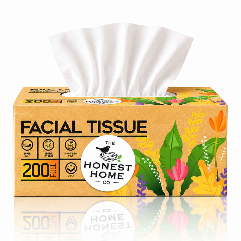 The Honest Home Company Facial Tissue Box | 200 Pulls The Honest Home Company Facial Tissue Box | 200 Pulls
