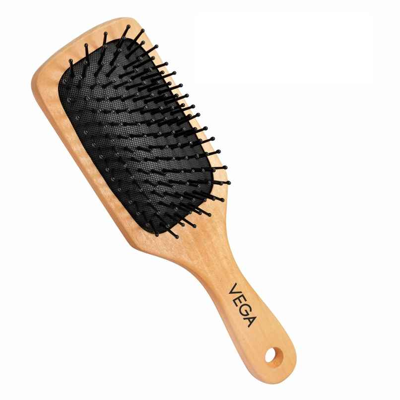 VEGA Wooden Paddle Hair Brush for Men and Women (E1-PB)