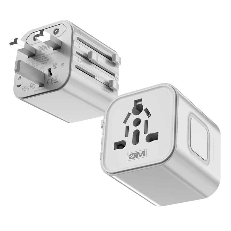 GM G Plus Universal Travel Adapter for 150 Plus Countries | White GM G Plus Universal Travel Adapter for 150 Plus Countries | White
