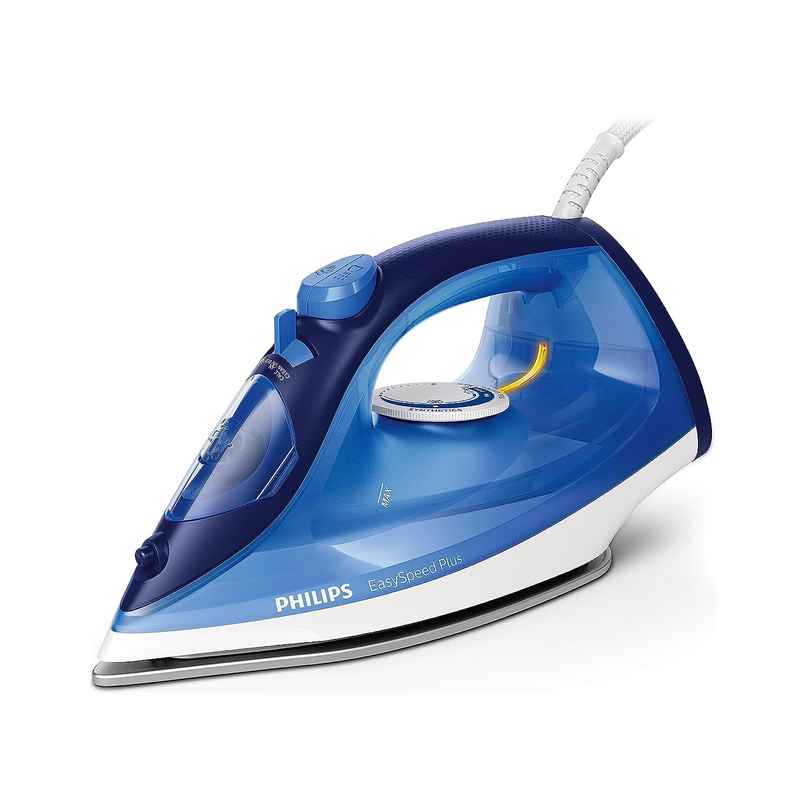 Philips Gc2145/20 2200 Watts Steam Iron, Scratch Resistant Ceramic Soleplate, Steam Rate Of Up To 30 G/Min, 110 G Steam Boost, Drip Stop Technology - Blue Philips Gc2145/20 2200 Watts Steam Iron, Scratch Resistant Ceramic Soleplate, Steam Rate Of Up To 30 G/Min, 110 G Steam Boost, Drip Stop Technology - Blue