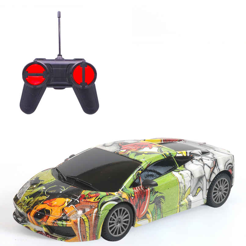 Race N Roll 1:24 Rechargeable Hi Speed Mini Remote Control Car - Lam Graffiti Race N Roll 1:24 Rechargeable Hi Speed Mini Remote Control Car - Lam Graffiti