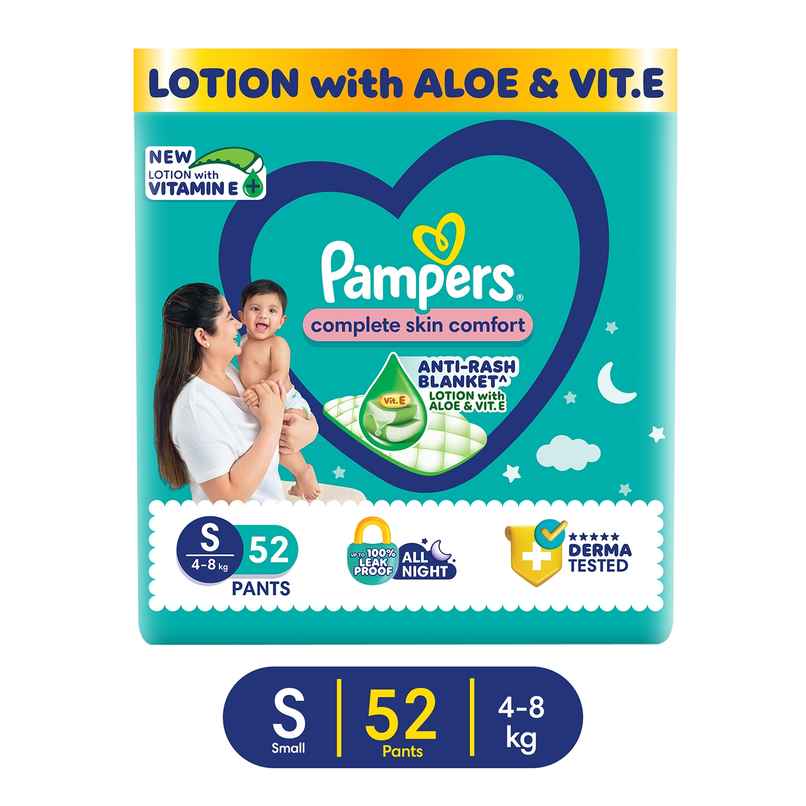 Pampers All Round Protection Baby Diapers | Pant Style | S | 52 pcs