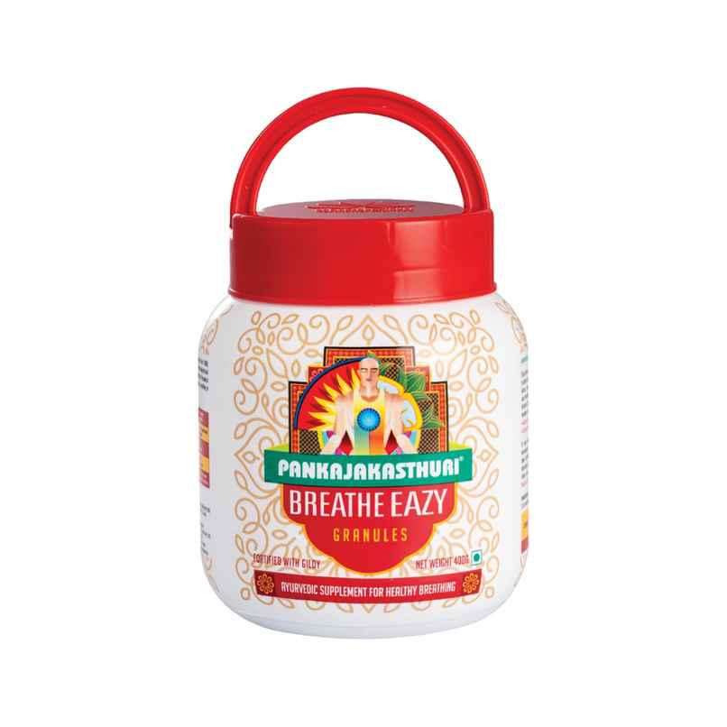 Pankajakasthuri Herbals Breathe Eazy Granules Ayurvedic | Unique Blend Of 17 Ayurvedic Herbs Pankajakasthuri Herbals Breathe Eazy Granules Ayurvedic | Unique Blend Of 17 Ayurvedic Herbs