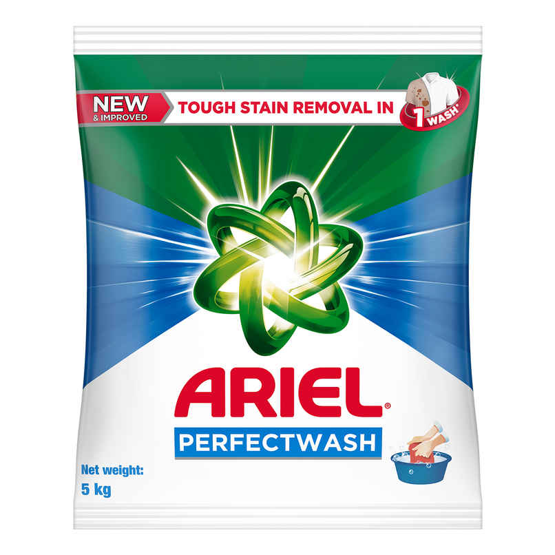 Ariel Perfect Wash Detergent Powder - Removes Tough Stains Like Haldi In 1 Wash Ariel Perfect Wash Detergent Powder - Removes Tough Stains Like Haldi In 1 Wash