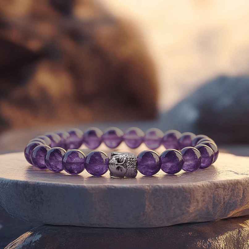 Astrotalk Amethyst Bracelet | Natural Gemstones | Pack of 1 Astrotalk Amethyst Bracelet | Natural Gemstones | Pack of 1
