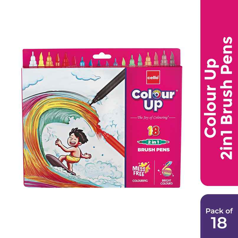 Cello Colourup Brushtip Assorted Shades (Pack of 1)