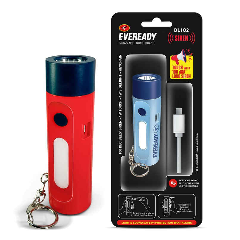 Eveready SIREN DL102 Rechargeable Torch 1W