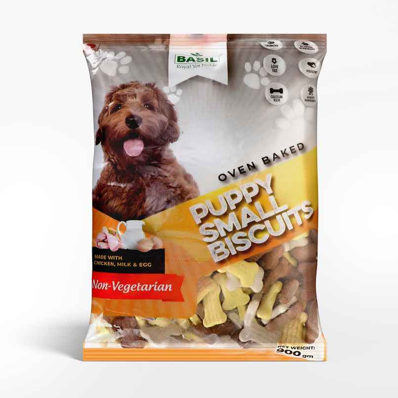 Basil Puppy Biscuits Chicken Flavour | Suitable for All Age | Small Dogs