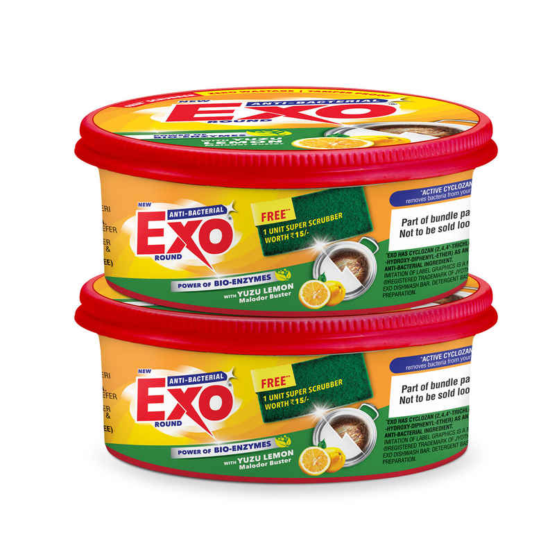 Exo Anti Bacterial Dishwash Bar|Yuzu Lemon for Malodor Buster & Power of Bio-Enzymes