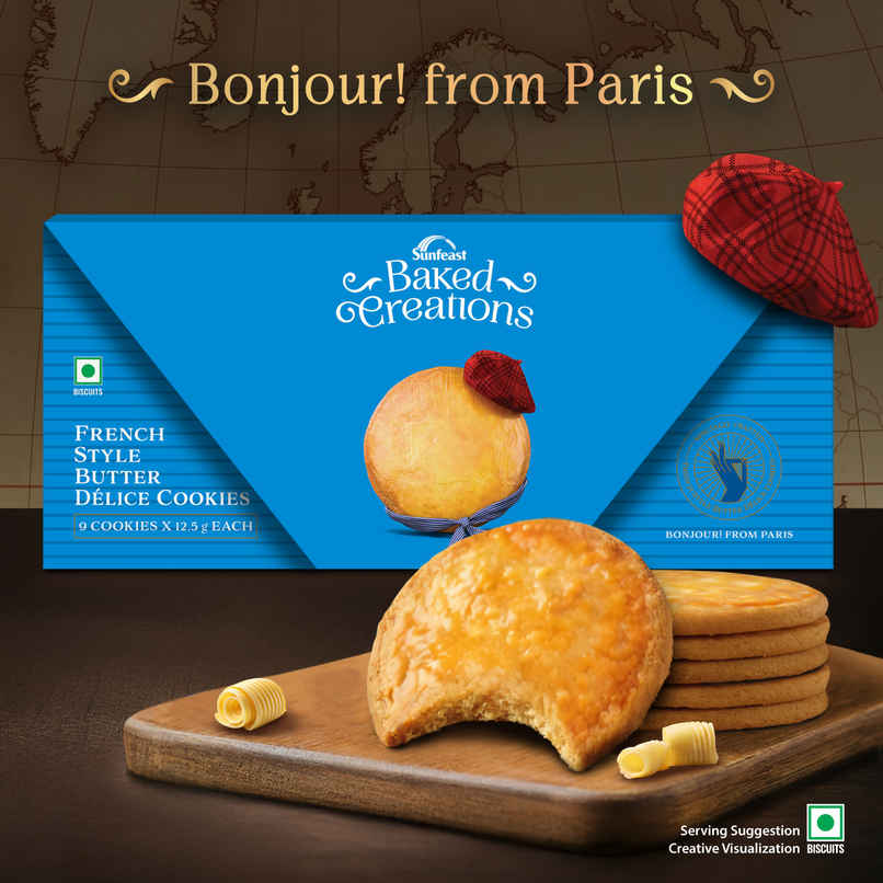 Butter Cookies Crafted in French Style by Sunfeast Baked Creations