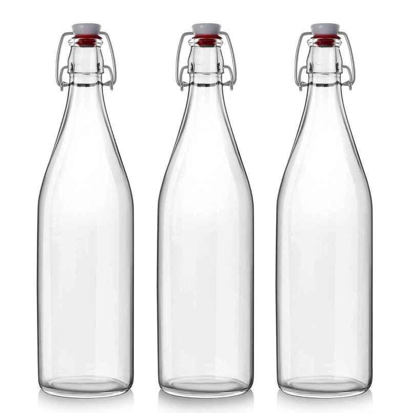 Cello Glass Aquaria Water Bottle Freezer Safe | Clear | 1 L Cello Glass Aquaria Water Bottle Freezer Safe | Clear | 1 L