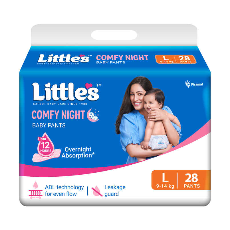 Littles Baby Diapers Pants | Comfy Nights | 9-14 kg | L Littles Baby Diapers Pants | Comfy Nights | 9-14 kg | L