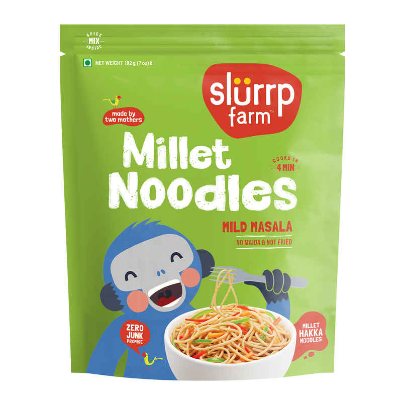 Slurrp Farm Millet Noodles - Mild Masala | No Maida And Not Fried Slurrp Farm Millet Noodles - Mild Masala | No Maida And Not Fried