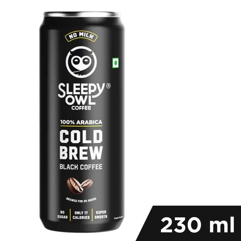 Sleepy Owl Cold Brew Black Cold Coffee Can