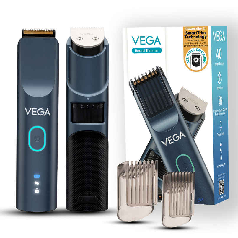 Vega SmartOne S2 Trimmer for Men with 160 mins Runtime, USB Type C, IPX7 Waterproof (VHTH-31) Vega SmartOne S2 Trimmer for Men with 160 mins Runtime, USB Type C, IPX7 Waterproof (VHTH-31)
