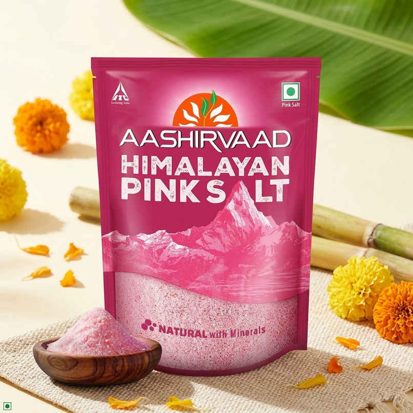 Aashirvaad Himalayan Pink Salt | Sendha Namak/Rock Salt