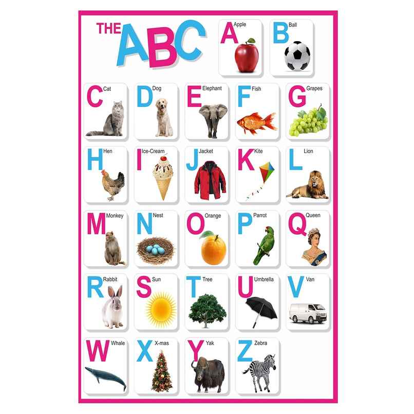 Paper Plane Design Kids Early Learning Educational Poster | Size 12 x 18 Inch | D1