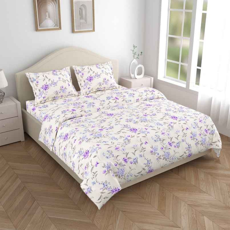 Haus & Kinder Ultra Soft Double Bedsheet With 2 Pillow Covers - White Haus & Kinder Ultra Soft Double Bedsheet With 2 Pillow Covers - White