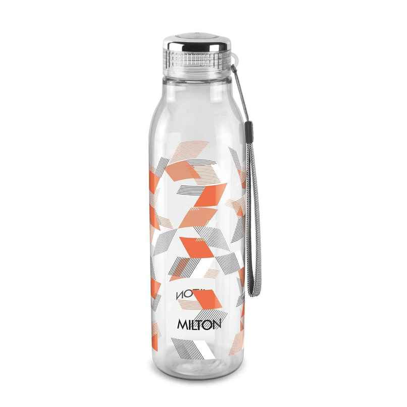 Milton Plastic Helix Pet Water Bottle | Orange | 1 L Milton Plastic Helix Pet Water Bottle | Orange | 1 L