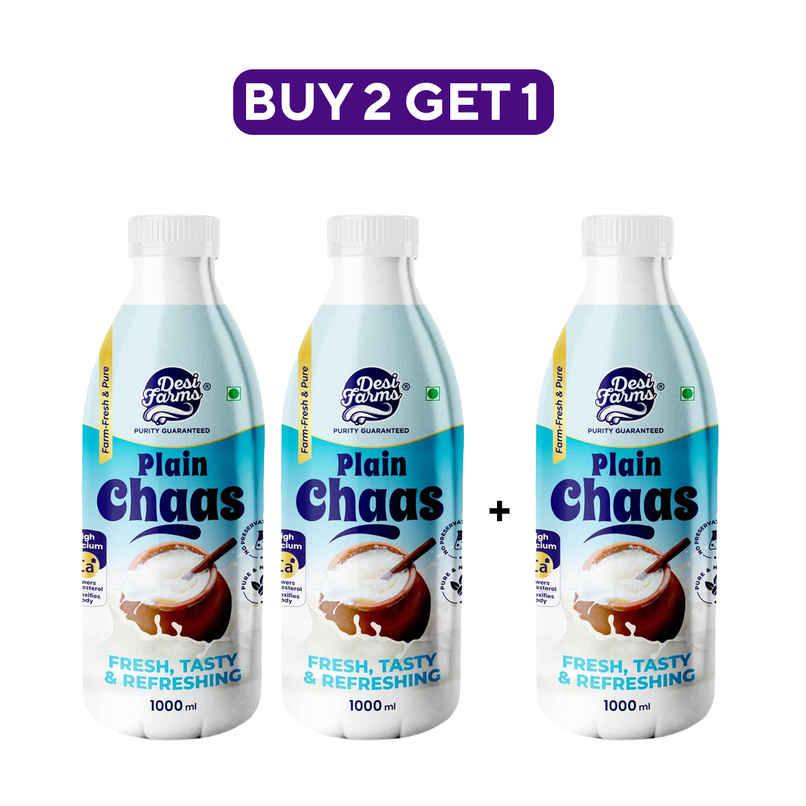 Desi Farms Plain Chaas Bottle Combo 