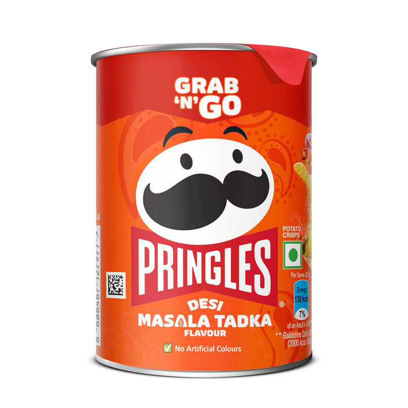 Kellogg's Pringles Potato Chips Desi Masala Tadka Flavour Kellogg's Pringles Potato Chips Desi Masala Tadka Flavour