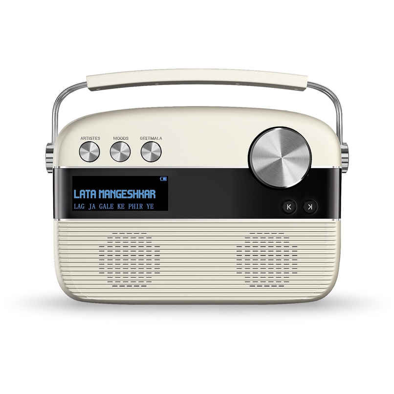 Saregama Carvaan Hindi -Portable Music Player with 5000 Preloaded Songs, FM/BT/AUX (Porcelain White) Saregama Carvaan Hindi -Portable Music Player with 5000 Preloaded Songs, FM/BT/AUX (Porcelain White)