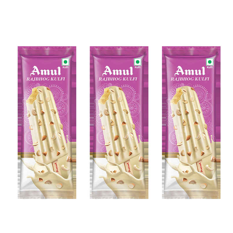 Amul Kulfi Raj Bhog Ice Cream Stick Combo   