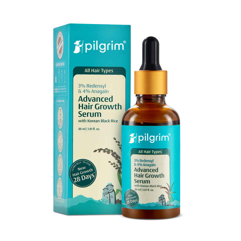 Pilgrim Advanced Hair Growth Serum with Redensyl & Anagain Reduces Hair Fall & Boosts Hair Growth