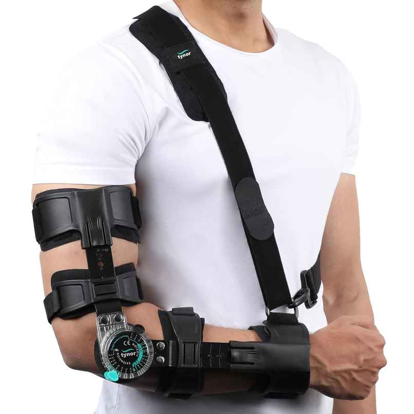 Tynor ROM Elbow Brace Black Right Universal