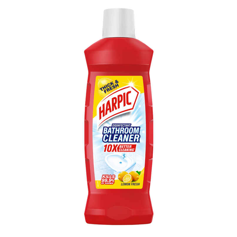 Harpic Lemon Bathroom Cleaner Liquid | Removes Bathroom Stains Harpic Lemon Bathroom Cleaner Liquid | Removes Bathroom Stains