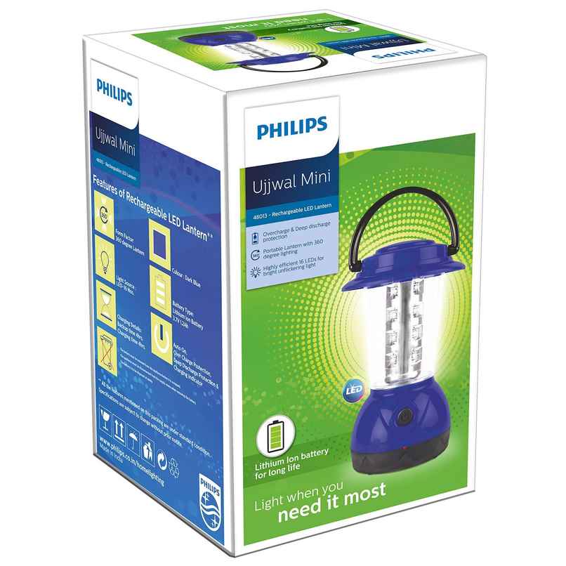 Philips Ujjwal Mini Rechargeable Led 4W Lantern - White Philips Ujjwal Mini Rechargeable Led 4W Lantern - White