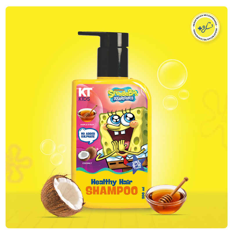 KT Kids Healthy Hair Shampoo Maple Syrup and coconut For Girls 8 to 12 years 1 Pack KT Kids Healthy Hair Shampoo Maple Syrup and coconut For Girls 8 to 12 years 1 Pack