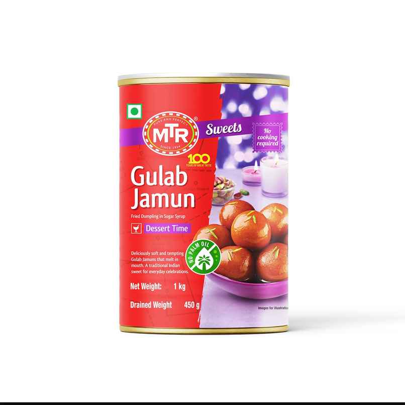 MTR Ready To Eat Gulab Jamun Tin | Soft & Sweet