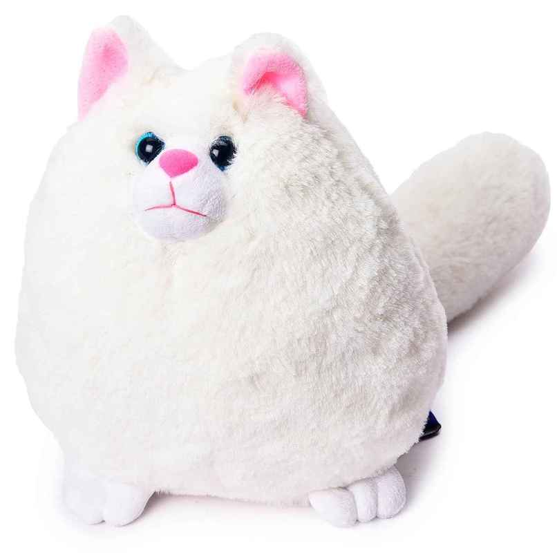 Webby Toys Fluffy Glitter Eye Cat Soft Toy (White, 2+ years) Webby Toys Fluffy Glitter Eye Cat Soft Toy (White, 2+ years)