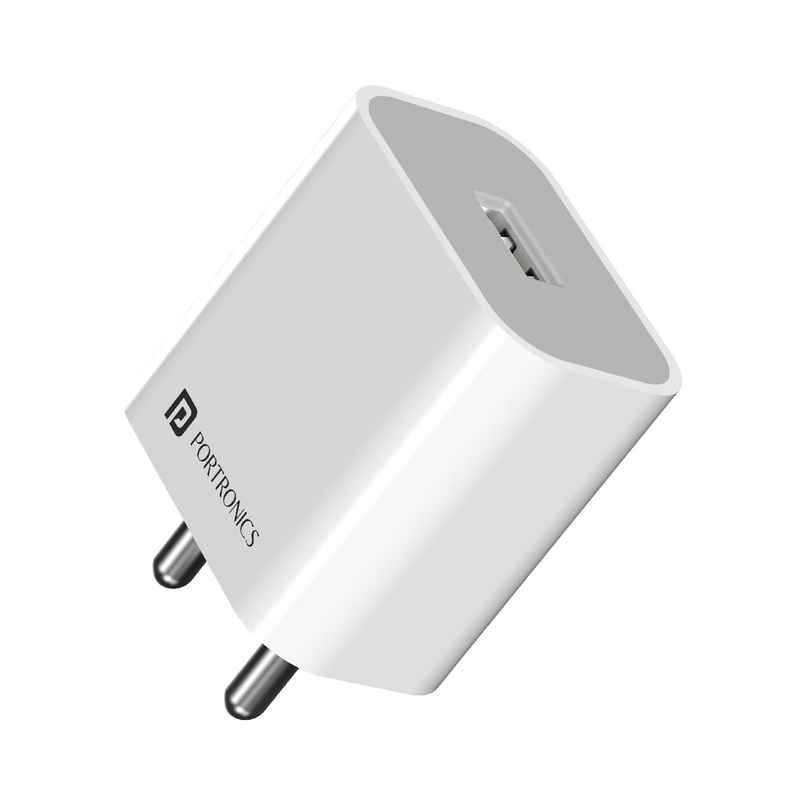 Portronics charging adpater (With USB port, 12W) Portronics charging adpater (With USB port, 12W)