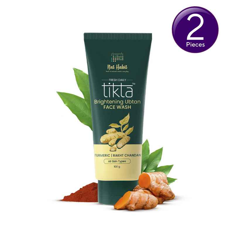 Nat Habit Brightening Ubtan Face Wash For Women & Men Combo