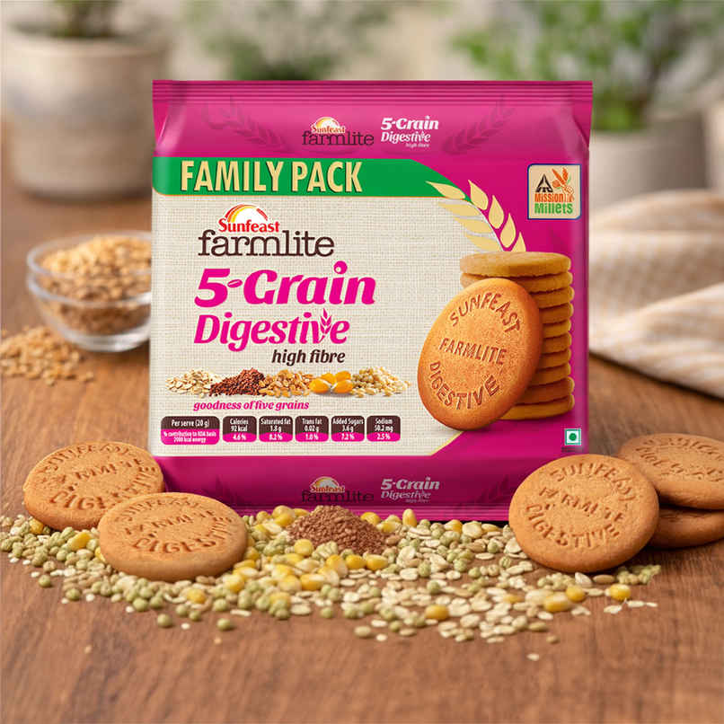 5 Grain Digestive Biscuit by Sunfeast Farmlite