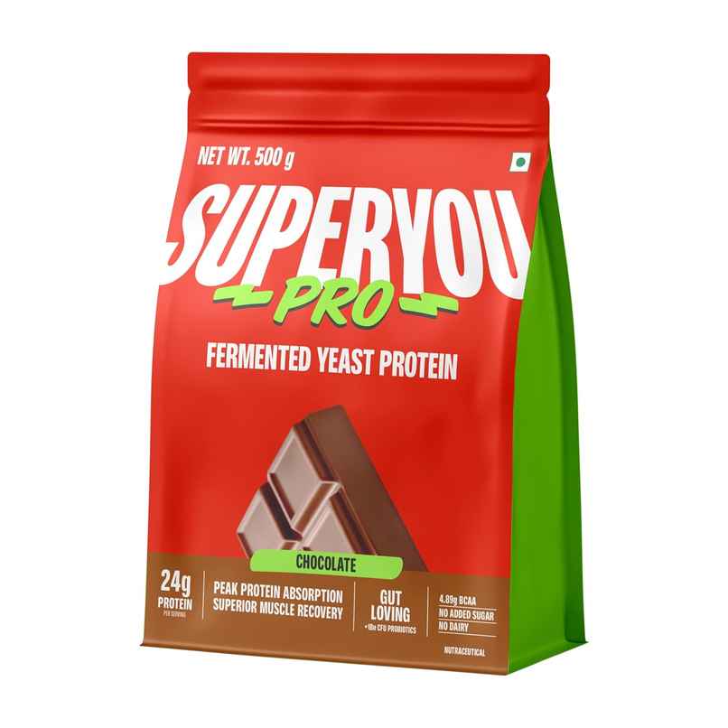 SuperYou Pro Fermented Yeast Protein- Chocolate | 24g Protein Per Scoop SuperYou Pro Fermented Yeast Protein- Chocolate | 24g Protein Per Scoop