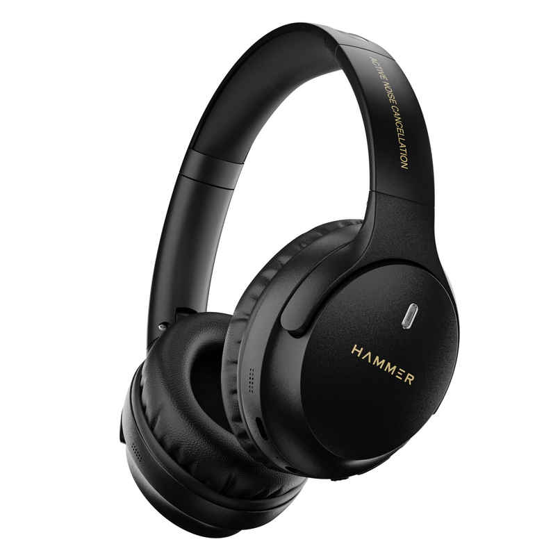 Hammer Bash Vivid ANC Wireless Bluetooth Over-Ear Headphones | 23dB Active Noise Cancellation