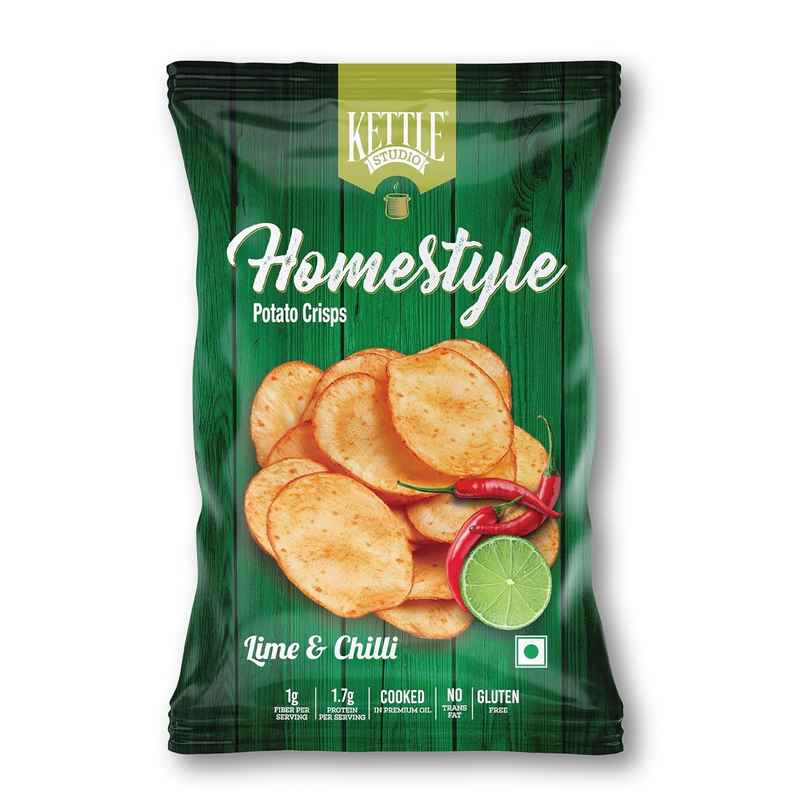 Kettle Studio Homestyle Potato Crisps Lime & Chilli