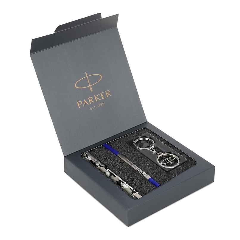 Parker Gift Set | Vector Camouflage Roller Ball Pen Gift Set | Ink Color Blue