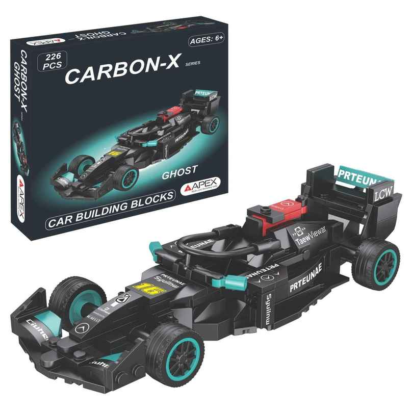 Apex Carbon-X Ghost F1 Building Blocks 226 Pieces | STEM Construction Toy Apex Carbon-X Ghost F1 Building Blocks 226 Pieces | STEM Construction Toy