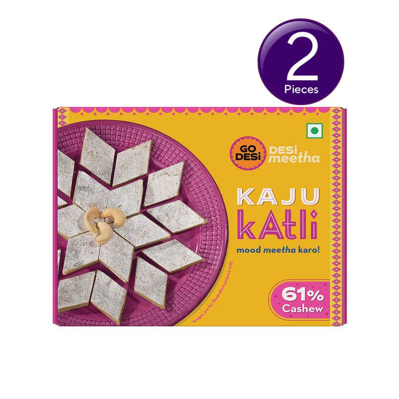 GO Desi Premium Kaju Katli | 61% Cashew | Burfi | Kaju Katri | Combo GO Desi Premium Kaju Katli | 61% Cashew | Burfi | Kaju Katri | Combo