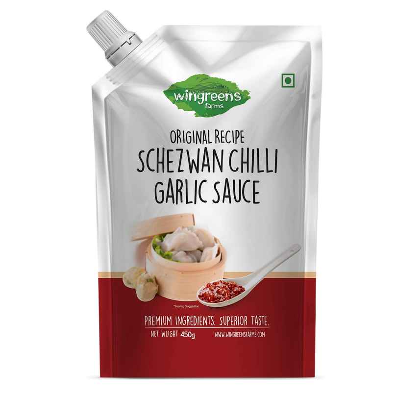 Wingreens Farms Schezwan Chilli Garlic Sauce | Spicy Schezwan Sauce & Dip Wingreens Farms Schezwan Chilli Garlic Sauce | Spicy Schezwan Sauce & Dip