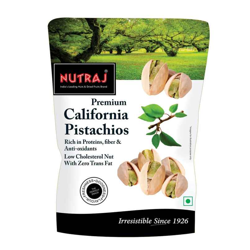 Nutraj Premium California Pistachios In Shell - Roasted & Salted