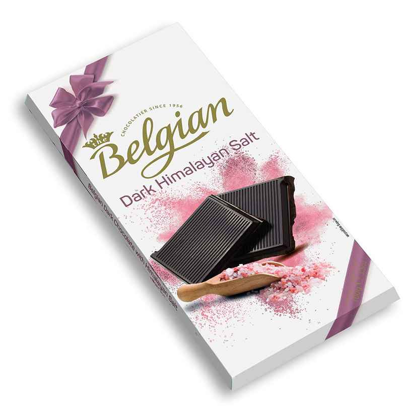 The Belgian Bar Dark Chocolate Himalayan Salt