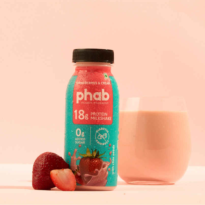 Phab Strawberries And Cream 18g Protein Milkshake Phab Strawberries And Cream 18g Protein Milkshake
