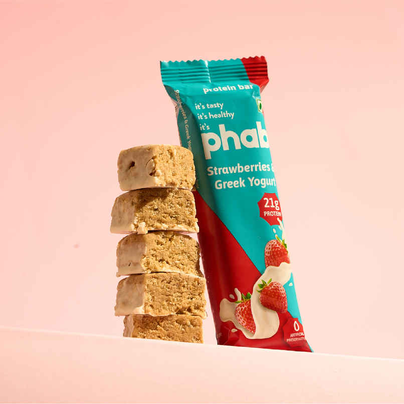 Phab 21g Protein Bar - Strawberries & Greek Yogurt Phab 21g Protein Bar - Strawberries & Greek Yogurt
