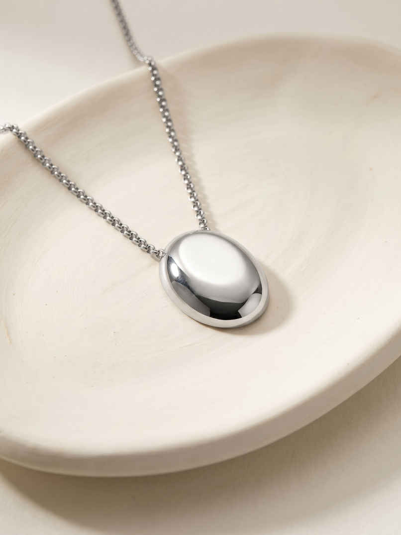 OnnMe By Giva Classic Catch Rhodium Plated Necklace | Waterproof And Anti-Tarnish | OMNE0134 OnnMe By Giva Classic Catch Rhodium Plated Necklace | Waterproof And Anti-Tarnish | OMNE0134